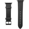 Bracelete Pele Fixed para Apple Watch 42mm | 44mm | 45mm - Preto Fashion