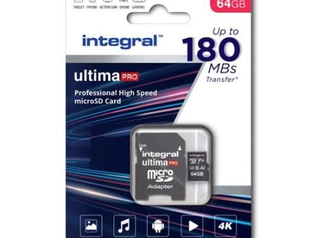 Cartão de Memória MicroSDXC Integral - 64GB Online now