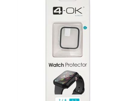 Capa Protetora de Ecrã 4-OK para Apple Watch 7 8 - 41 mm - Transparente Sale