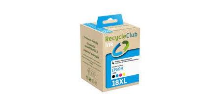 Pack de Tinteiros Recycleclub Epson  Pack 18XL - Preto | Ciano | Amarelo | Magenta Online Hot Sale