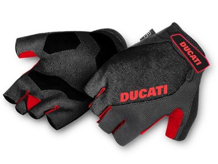 Luvas Ducati Com Gel Anti Vibração - Preto Fashion