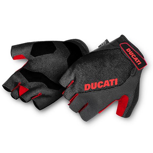 Luvas Ducati Com Gel Anti Vibração - Preto Fashion