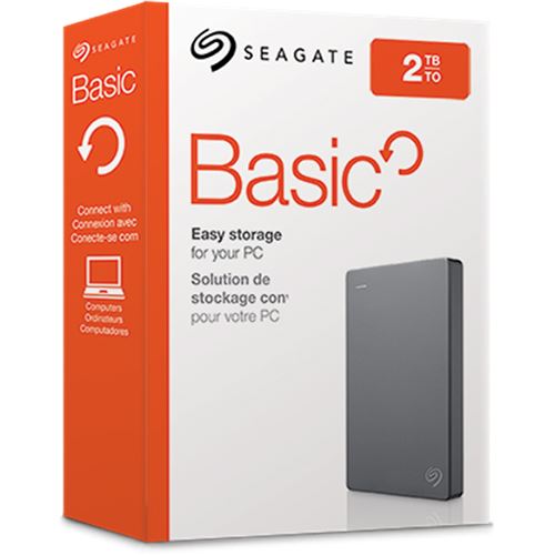 Disco Externo Seagate Basic STJL2000400 -  2.5  2TB - USB 3.0 - Cinzento on Sale