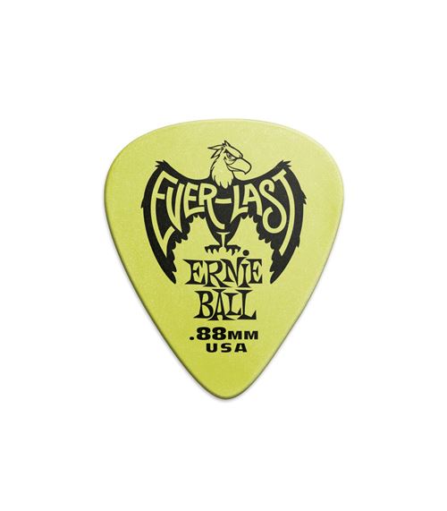 Palhetas Everlast Verde 0,88 EB9191 Ernie Ball For Sale