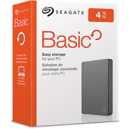 Disco Externo Seagate Basic STJL4000400 -  2.5  4TB - USB 3.0 - Cinzento For Discount