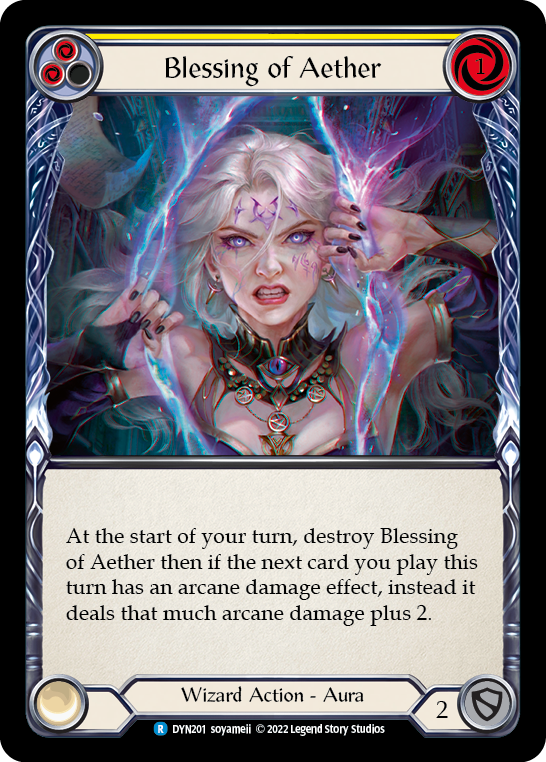 Blessing of Aether (Yellow) [DYN201] (Dynasty) For Discount