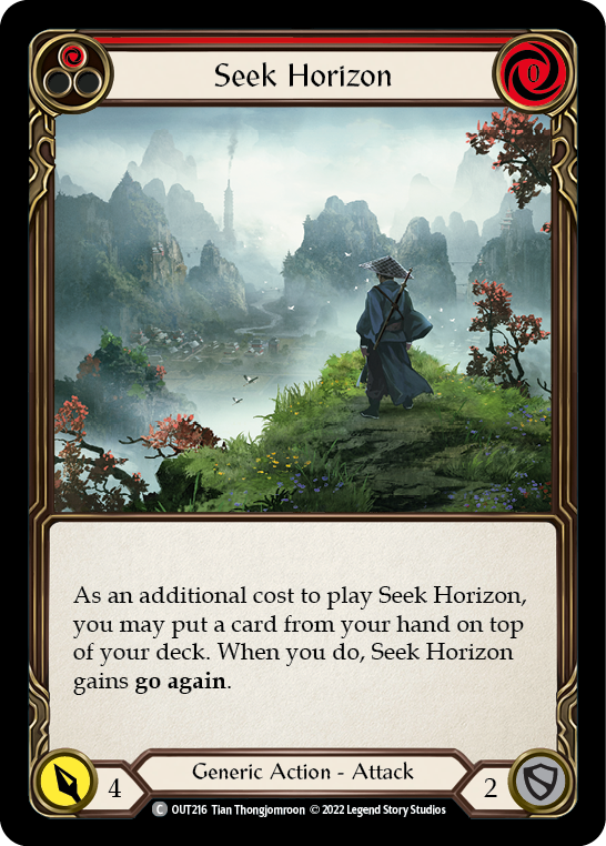 Seek Horizon (Red) [OUT216] (Outsiders) on Sale