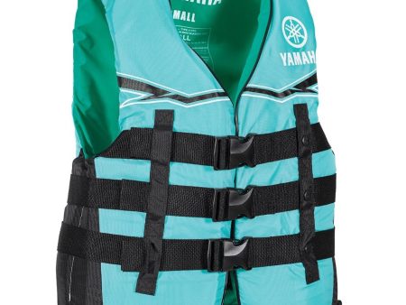 Yamaha Women s 21V3B Nylon Value 3-Buckle PFD-Teal Black White-XS Supply