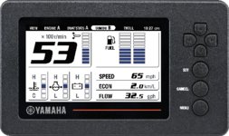 ** Open Box** Yamaha 6YC Information Station Display  - 6YC-83710-03-00 - Supersedes 6YC-83710-01-00 - Command Link and Command Link Plus Compatible For Discount