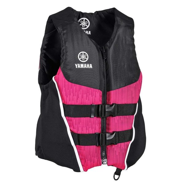 Yamaha Women s 21NNC Neoprene Nylon Combo PFD-Pink Black White-M For Discount