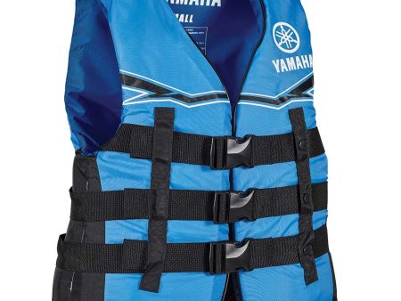 Yamaha Women s 21V3B Nylon Value 3-Buckle PFD-Blue Black White-L Online