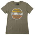 Yamaha Women s Adventure Sunset Tee - Olive White - L For Discount