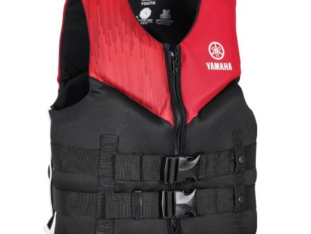 Yamaha Youth 21VNE Neoprene 2-Buckle PFD-One Size-Red Black White on Sale