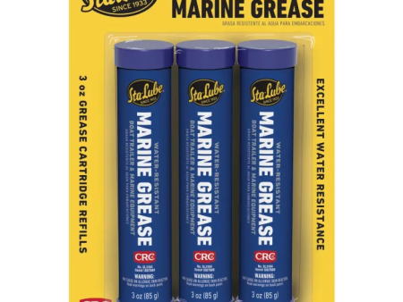 CRC - Sta-Lube Multi-Purpose Marine Grease - 3 oz. Cartridge - 3-Pack - SL3184 Online Hot Sale