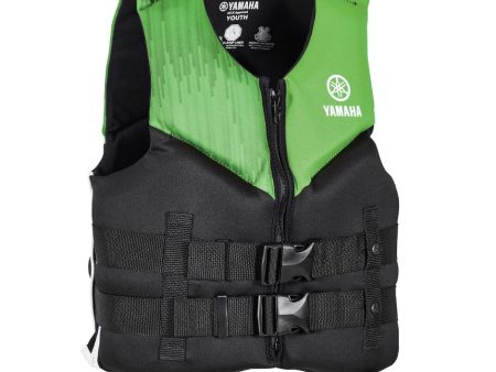 Yamaha Youth 21VNE Neoprene 2-Buckle PFD-One Size-Black Green White Sale